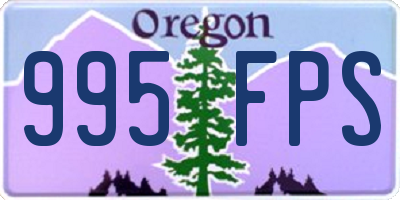 OR license plate 995FPS