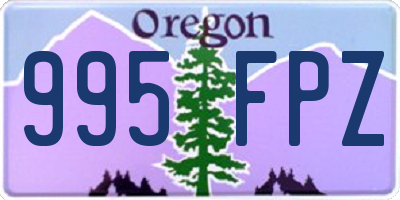 OR license plate 995FPZ