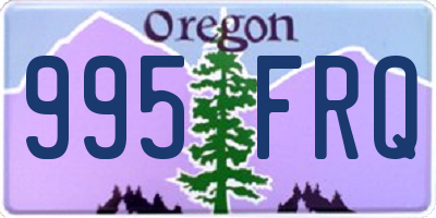 OR license plate 995FRQ
