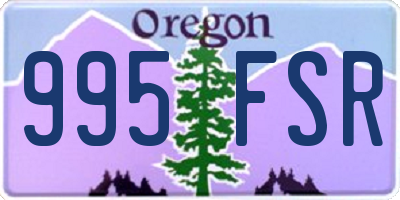 OR license plate 995FSR