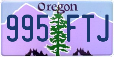 OR license plate 995FTJ