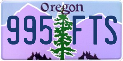 OR license plate 995FTS