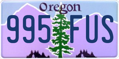 OR license plate 995FUS