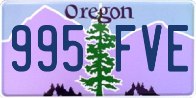 OR license plate 995FVE