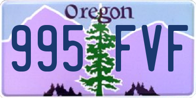 OR license plate 995FVF