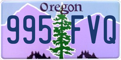 OR license plate 995FVQ