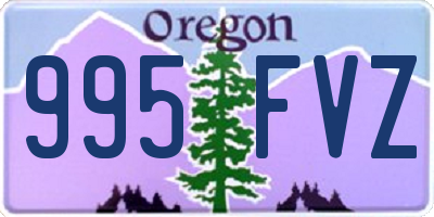 OR license plate 995FVZ