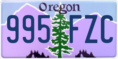 OR license plate 995FZC
