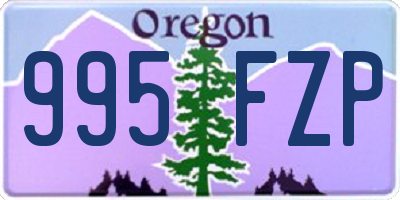 OR license plate 995FZP