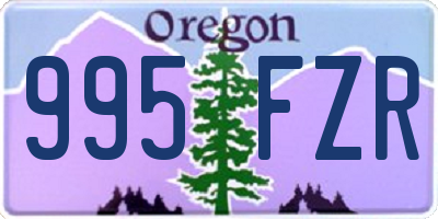 OR license plate 995FZR