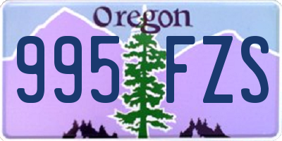 OR license plate 995FZS