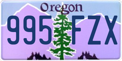 OR license plate 995FZX