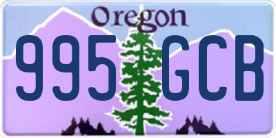 OR license plate 995GCB