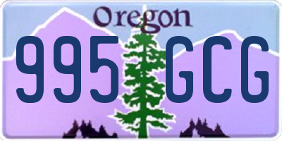 OR license plate 995GCG