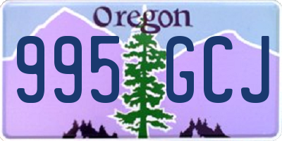 OR license plate 995GCJ
