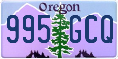 OR license plate 995GCQ