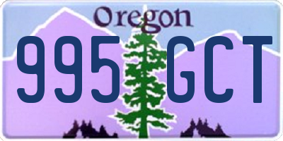 OR license plate 995GCT