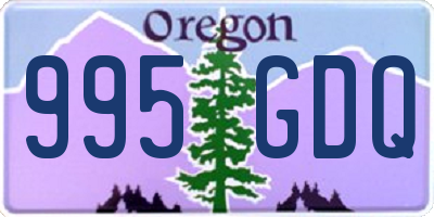 OR license plate 995GDQ