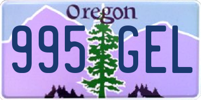 OR license plate 995GEL