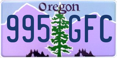 OR license plate 995GFC