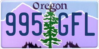 OR license plate 995GFL