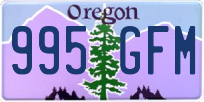 OR license plate 995GFM
