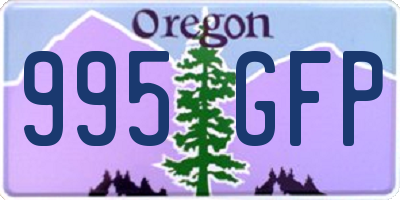 OR license plate 995GFP