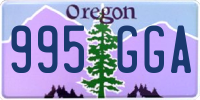 OR license plate 995GGA