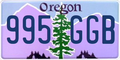 OR license plate 995GGB