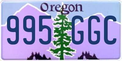 OR license plate 995GGC