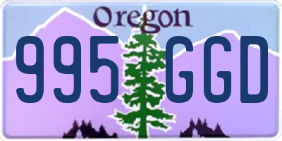 OR license plate 995GGD