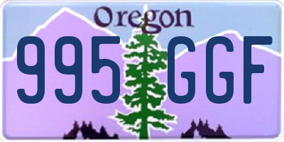 OR license plate 995GGF