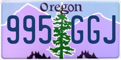 OR license plate 995GGJ