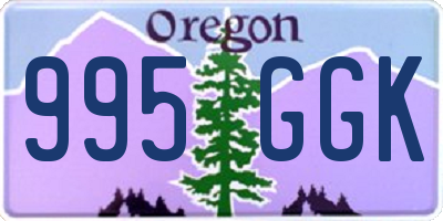 OR license plate 995GGK