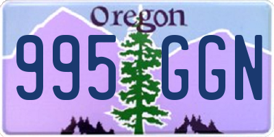 OR license plate 995GGN