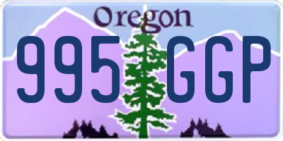 OR license plate 995GGP