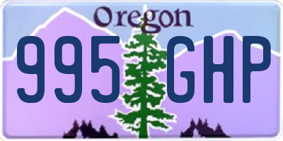 OR license plate 995GHP