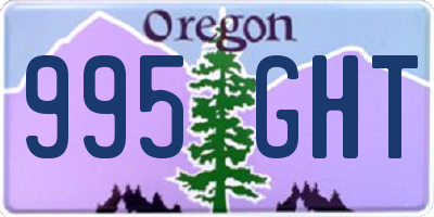 OR license plate 995GHT