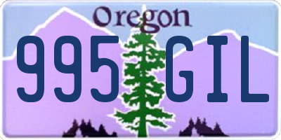 OR license plate 995GIL