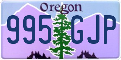 OR license plate 995GJP