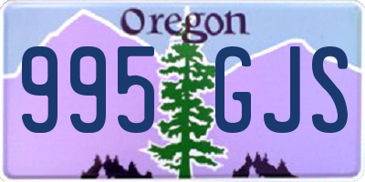 OR license plate 995GJS