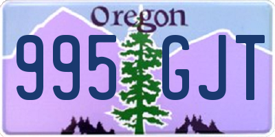 OR license plate 995GJT