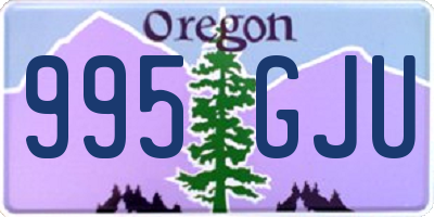 OR license plate 995GJU