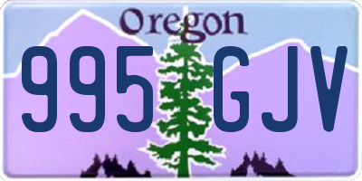 OR license plate 995GJV