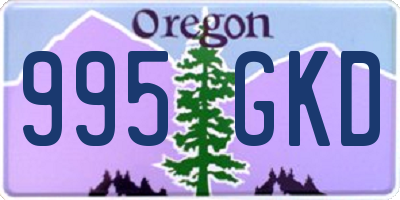 OR license plate 995GKD