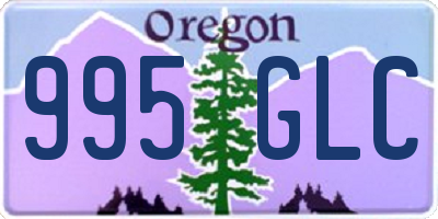 OR license plate 995GLC