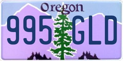 OR license plate 995GLD