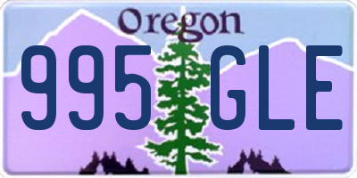 OR license plate 995GLE