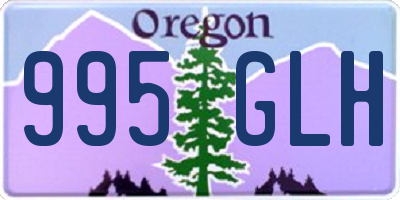 OR license plate 995GLH