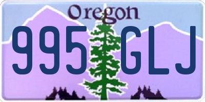 OR license plate 995GLJ